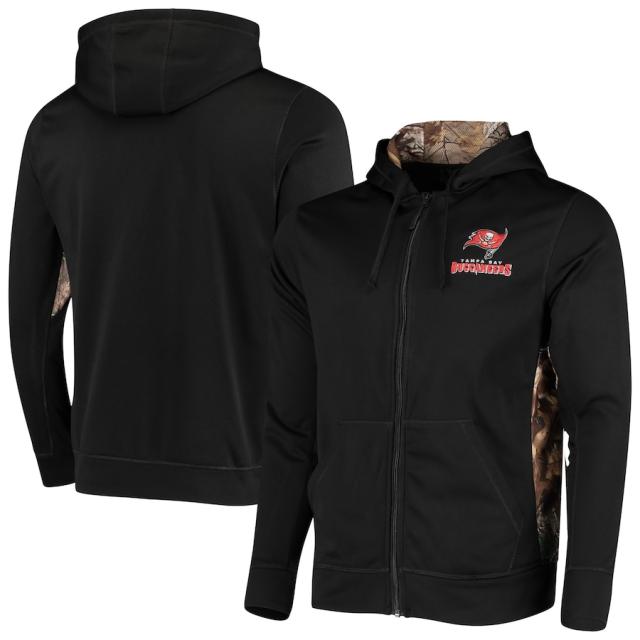 メンズ ジャケット "Tampa Bay Buccaneers" Decoy Tech Fleece Full-Zip Jacket - Black/Realtree Camoの通販は