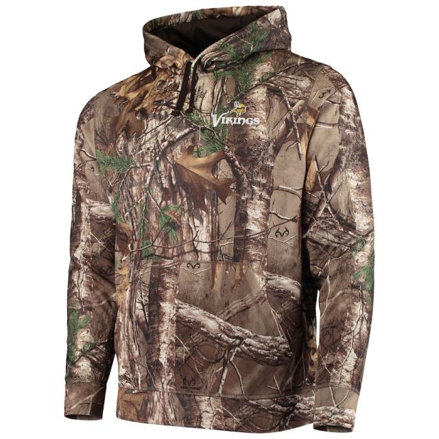 メンズ パーカー "Minnesota Vikings" Champion Tech Fleece Pullover Hoodie - Realtree Camo_1
