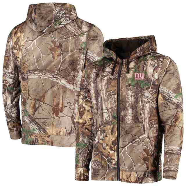 メンズ パーカー "New York Giants" Trophy Tech Fleece Full-Zip Hoodie - Realtree Camoの通販は