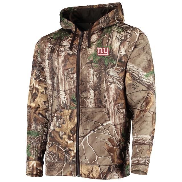 メンズ パーカー "New York Giants" Trophy Tech Fleece Full-Zip Hoodie - Realtree Camo_1