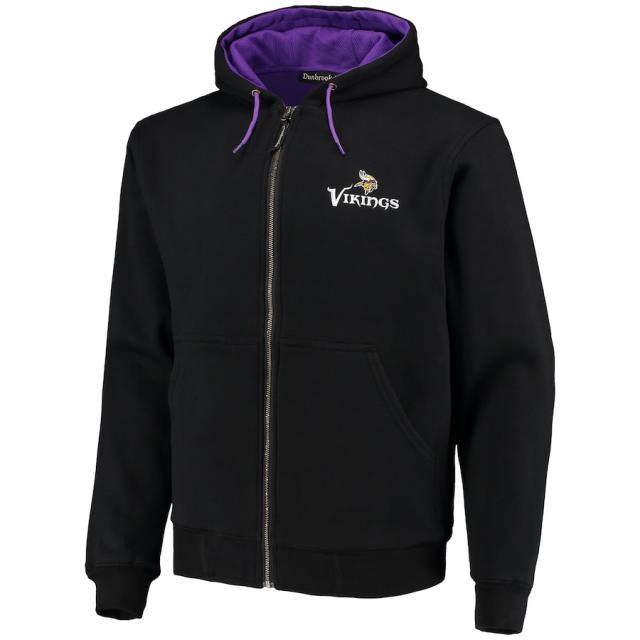 メンズ パーカー "Minnesota Vikings" Craftsman Thermal Lined Full-Zip Hoodie - Black_1