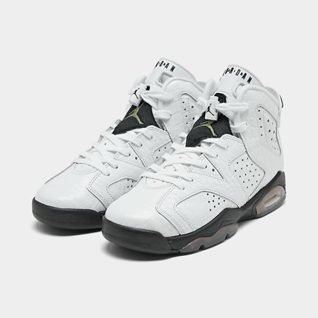 ジョーダン キッズ/レディース レトロ６ Air Jordan Retro 6 GS バッシュ Nuetral Grey/Black/White_1