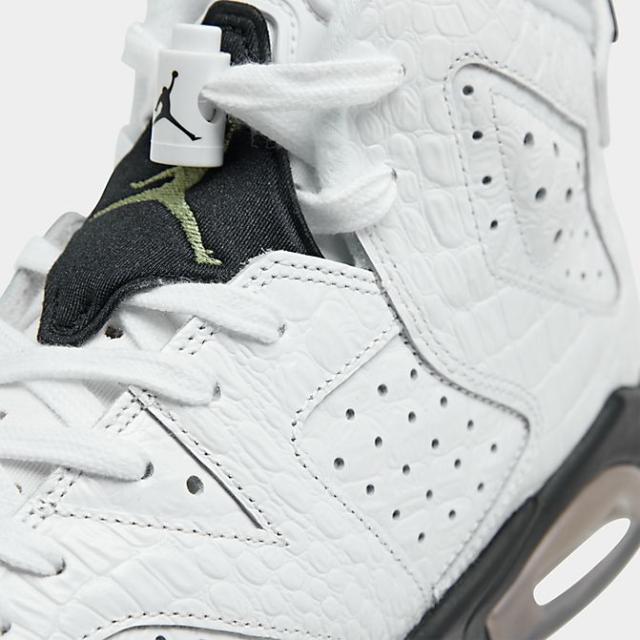 ジョーダン キッズ/レディース レトロ６ Air Jordan Retro 6 GS バッシュ Nuetral Grey/Black/White_2