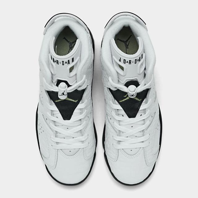 ジョーダン キッズ/レディース レトロ６ Air Jordan Retro 6 GS バッシュ Nuetral Grey/Black/White_4