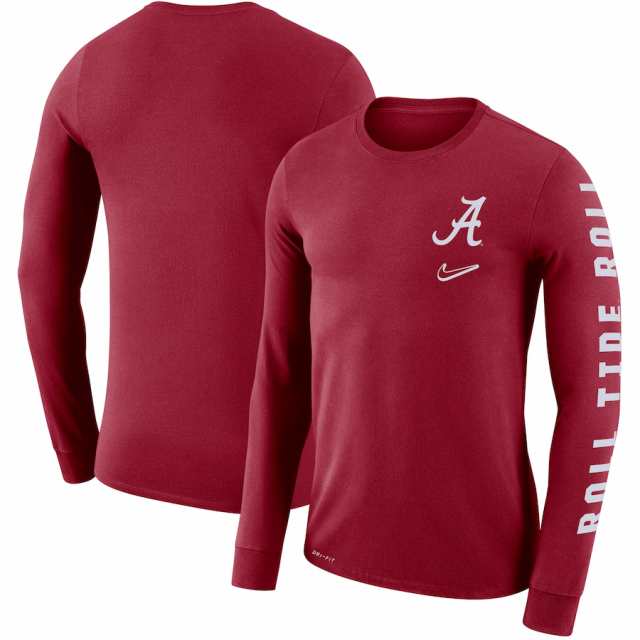 海外直送品 メンズ Tシャツ 長袖 ロンT Alabama Crimson Tide Nike