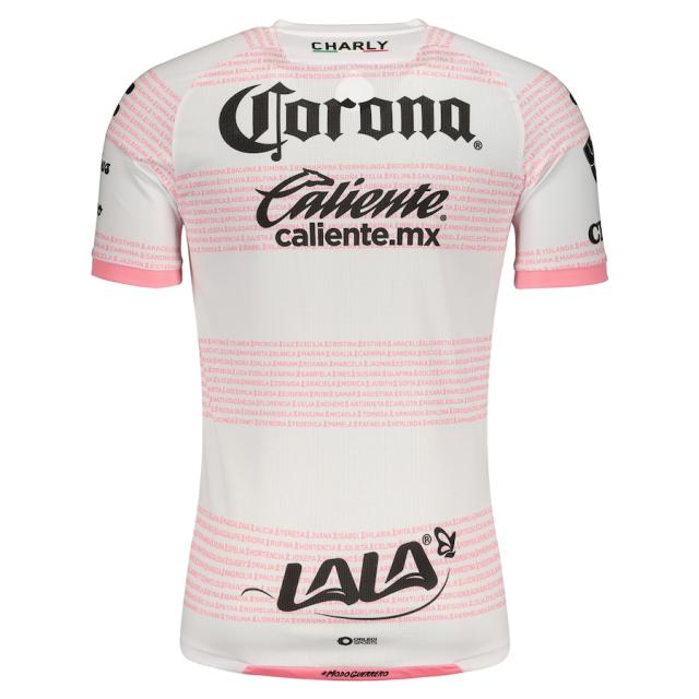 メンズ ジャージ "Santos Laguna" Charly 2020/21 Breast Cancer Awareness Authentic Jersey - White/Pink_2