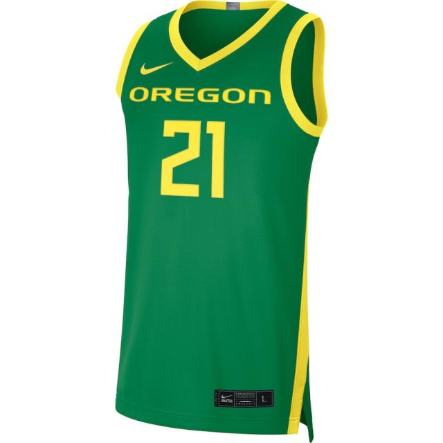 ナイキ メンズ ジャージ #21 "Oregon Ducks" Nike Limited Basketball Jersey - Green_1