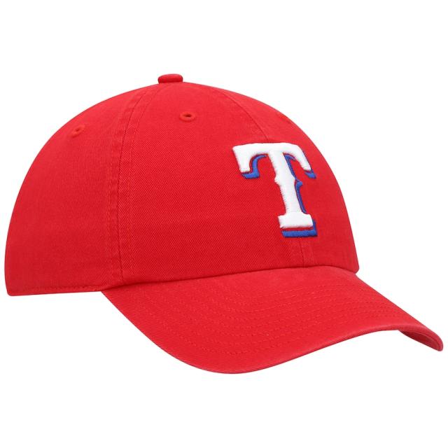 フォーティーセブン メンズ キャップ ”Texas Rangers" '47 Alternate Clean Up Adjustable Hat - Red