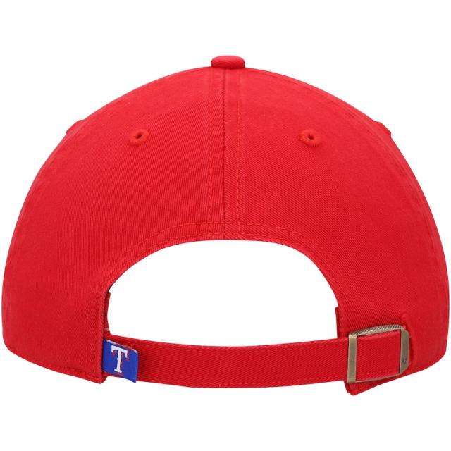 フォーティーセブン メンズ キャップ ”Texas Rangers" '47 Alternate Clean Up Adjustable Hat - Red