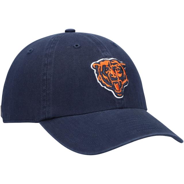 メンズ キャップ "Chicago Bears" '47 Primary Alternate Logo Clean Up Adjustable Hat - Navyの通販は