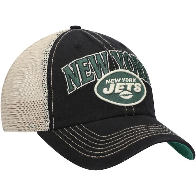 メンズ キャップ "New York Jets" '47 Tuscaloosa Clean Up Snapback Hat - Black/Natural_2