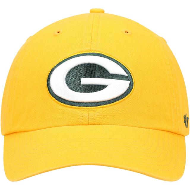 メンズ キャップ "Green Bay Packers" '47 Secondary Clean Up Adjustable Hat - Gold_1