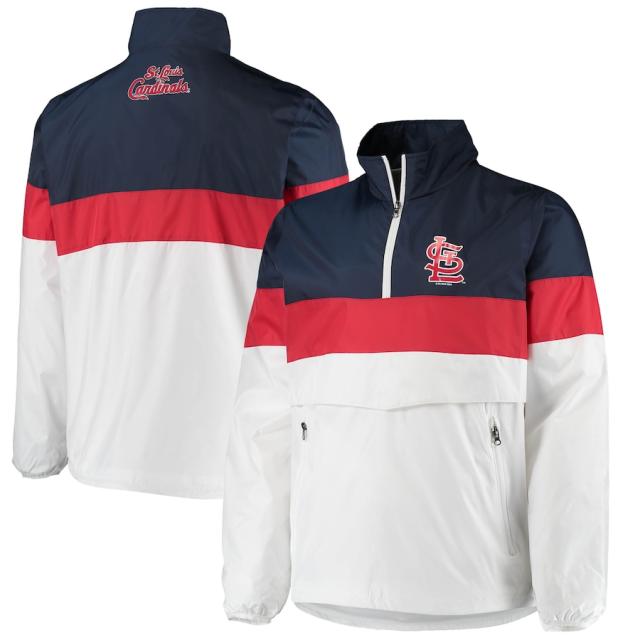 メンズ ジャケット "St. Louis Cardinals" G-III Sports by Carl Banks No Huddle Half-Zip Jacket - White/Navyの通販は