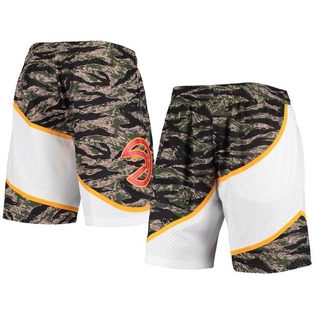 ミッチェル＆ネス メンズ ハーフパンツ "Atlanta Hawks" Mitchell & Ness Hardwood Classics Tiger Shorts - Camoの通販は