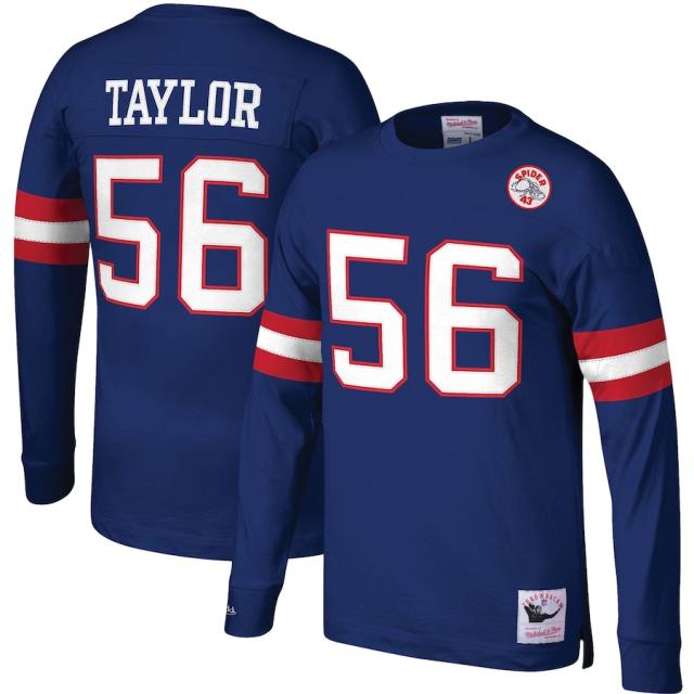 ミッチェル&ネス メンズ Tシャツ 長袖 ロンT Lawrence Taylor "New York Giants" Mitchell & Ness Name & Number Long Sleeve Top - Royalの通販は