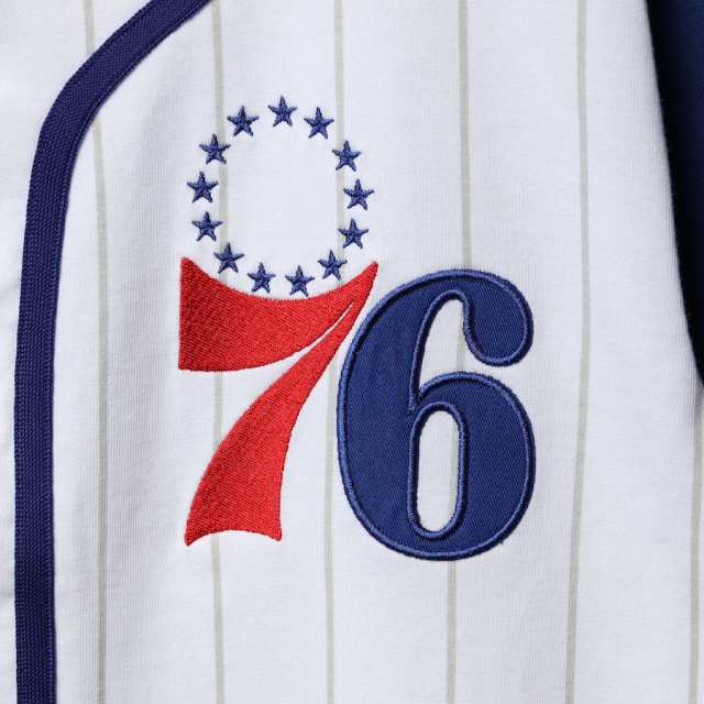 メンズ ジャージ "Philadelphia 76ers" Starter Scout Baseball Fashion Jersey - Whiteの通販は
