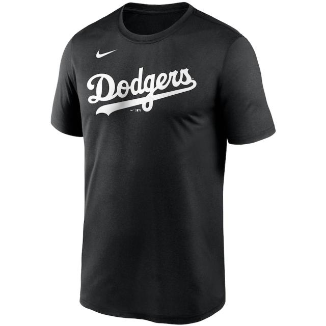 ナイキ メンズ Tシャツ ”Los Angeles Dodgers" Nike Wordmark Legend T-Shirt - Black_1