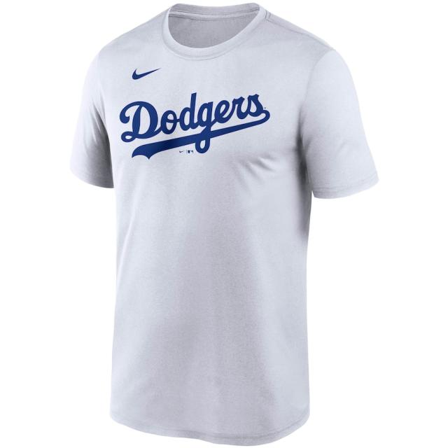 ナイキ メンズ Tシャツ ”Los Angeles Dodgers" Nike Wordmark Legend T-Shirt - White_1