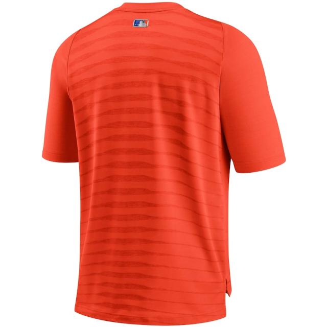 ナイキ メンズ Tシャツ メッツ "New York Mets" Nike Authentic Collection Pregame Performance V-Neck T-Shirt - Orange_2