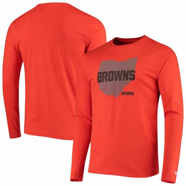 ニューエラ メンズ ロンT "Cleveland Browns" New Era State Long Sleeve T-Shirt - Orangeの通販は