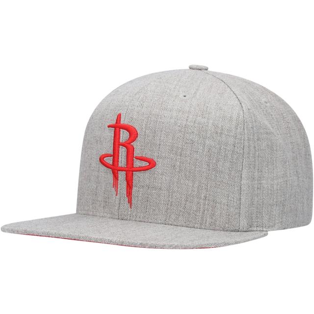 ミッチェル＆ネス メンズ キャップ "Houston Rockets" Mitchell & Ness Team Logo Snapback Hat - Heathered Grayの通販は 10,010円