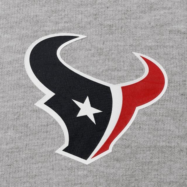 トミーヒルフィガー メンズ パーカー "Houston Texans" Tommy Hilfiger Color Block Quarter-Zip Pullover Hoodie - Heathered Gray/Navy_3