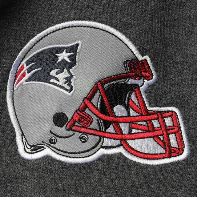 メンズ パーカー "New England Patriots" Starter Extreme Fireballer Pullover Hoodie - Heathered Gray/Red_3