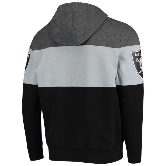メンズ パーカー "Las Vegas Raiders" Starter Extreme Fireballer Pullover Hoodie - Heathered Gray/Silver_2