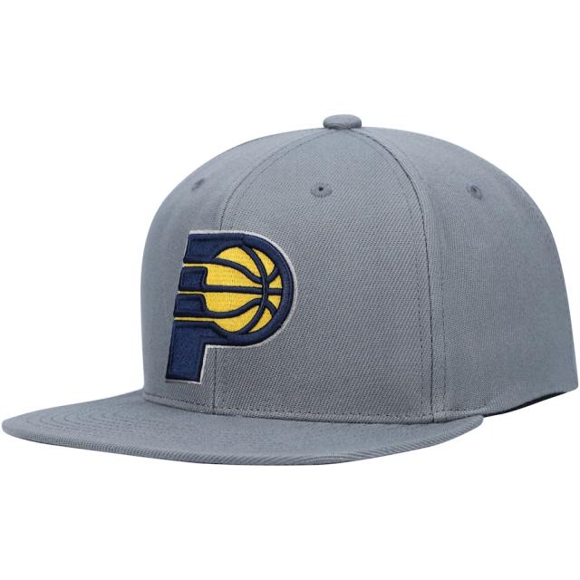 ミッチェル＆ネス メンズ キャップ "Indiana Pacers" Mitchell & Ness Central Snapback Hat - Charcoalの通販は 8,301円