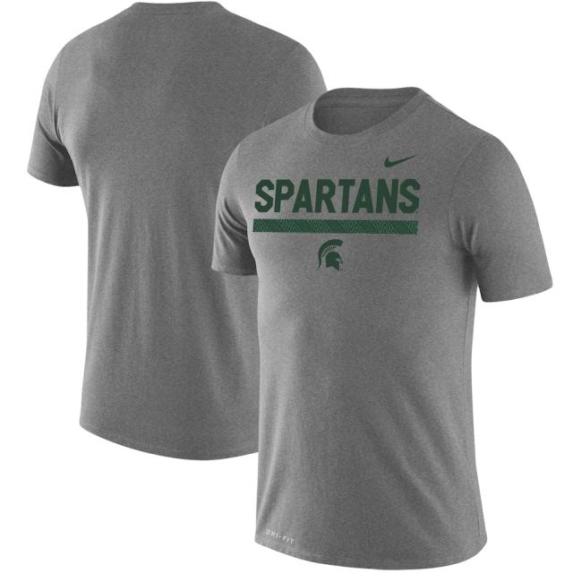ナイキ メンズ Tシャツ "Michigan State Spartans" Nike Team DNA Legend Performance T-Shirt - Heathered Grayの通販は