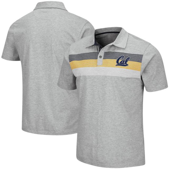 メンズ ポロシャツ "Cal Bears" Colosseum Stinson Polo - Heathered Gray