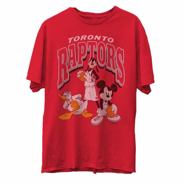 メンズ Tシャツ "Toronto Raptors" Junk Food Disney Mickey Squad T-Shirt - Redの通販は
