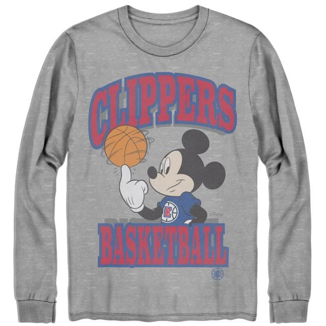 メンズ Tシャツ 長袖 ロンT "LA Clippers" Junk Food Disney Mickey Team Spirit Long Sleeve T-Shirt - Grayの通販は 10,780円