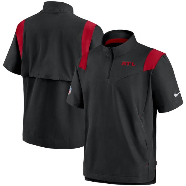 ナイキ メンズ パーカー "Atlanta Falcons" Nike Sideline Coaches Short Sleeve Quarter-Zip Jacket - Blackの通販は 16,713円