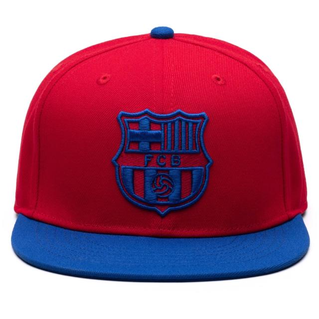 メンズ キャップ "Barcelona" Fi Collection Retro Snapback Hat - Scarlet