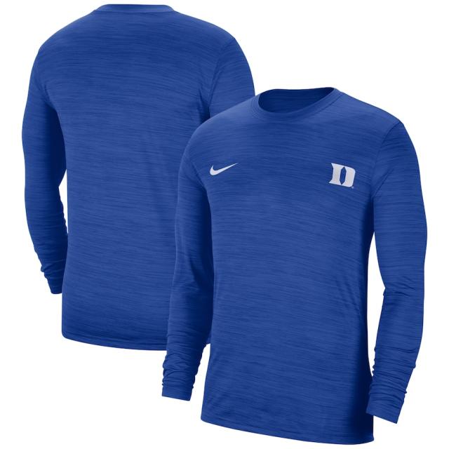 ナイキ メンズ Tシャツ 長袖 ロンT Duke Blue Devils Nike Velocity Legend Performance Long Sleeve T-Shirt - 