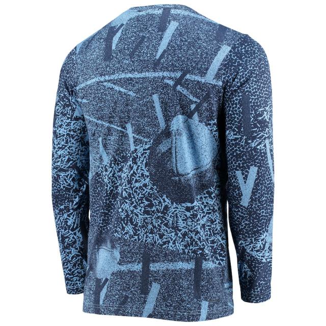 ジョーダン メンズ Tシャツ 長袖 ロンT North Carolina Tar Heels Jordan Brand Practice Performance Long Sleeve T-Shirt - Carolina Blue_2