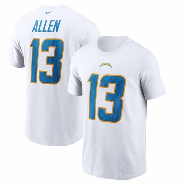ナイキ メンズ Tシャツ Keenan Allen "Los Angeles Chargers" Nike Player Name & Number T-Shirt - Whiteの通販は