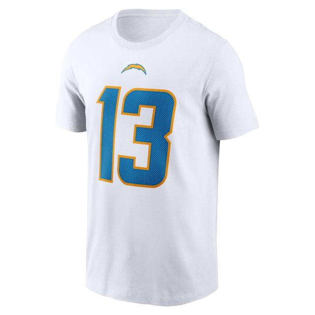 ナイキ メンズ Tシャツ Keenan Allen "Los Angeles Chargers" Nike Player Name & Number T-Shirt - White_1