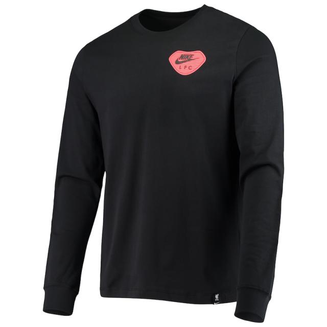 ナイキ メンズ Tシャツ 長袖 ロンT "Liverpool" Nike Travel Long Sleeve T-Shirt - Black