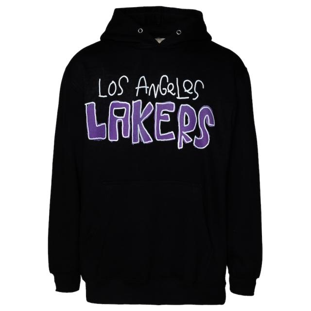 メンズ Tシャツ "Los Angeles Lakers" After School Special Applique Pullover Hoodie - Black_1