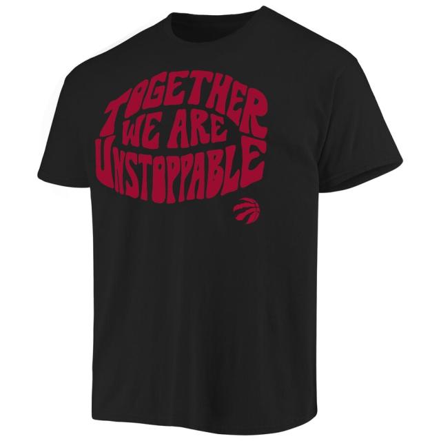 メンズ Tシャツ "Toronto Raptors" Junk Food Positive Message Enzyme Washed T-Shirt - Blackの通販は