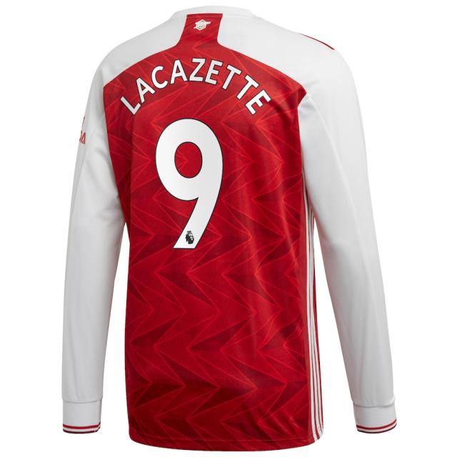 アディダス メンズ ジャージ Alexandre Lacazette "Arsenal" adidas 2020/21  Replica Player Long Sleeve Jersey - Maroon