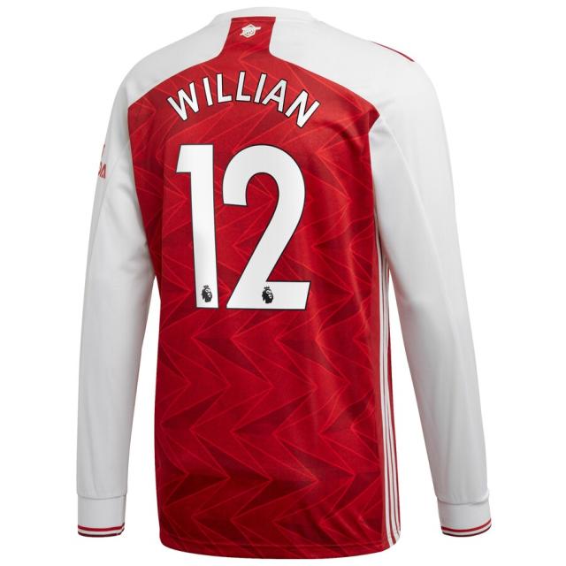 アディダス メンズ ジャージ Willian "Arsenal" adidas 2020/21  Replica Player Long Sleeve Jersey - Maroon