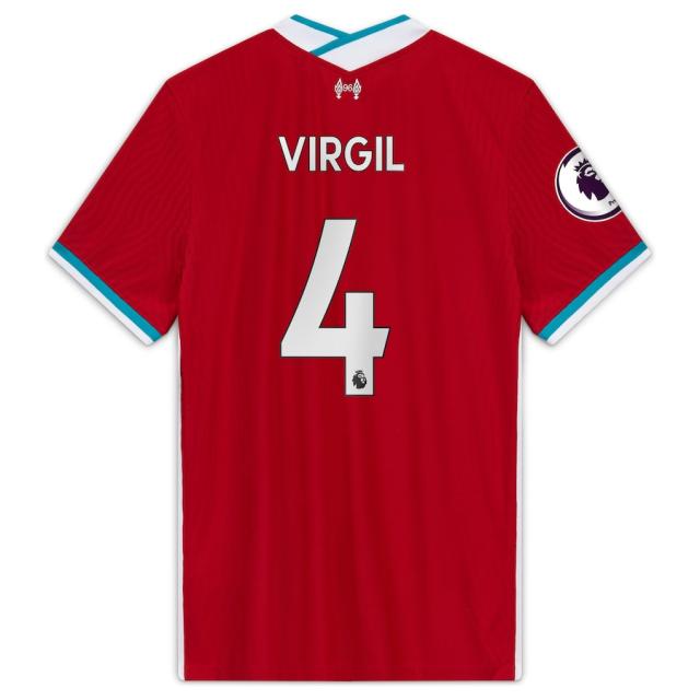 ナイキ メンズ ジャージ Virgil Van Dijk "Liverpool" Nike 2020/21  Authentic Player Jersey - Red