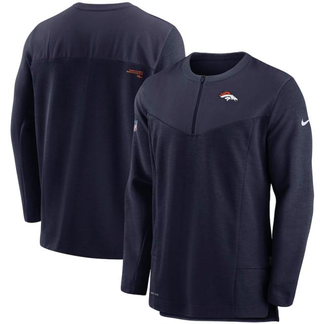 ナイキ メンズ ジャケット Denver Broncos Nike Sideline Half-Zip UV Performance Jacket - Navyの通販は