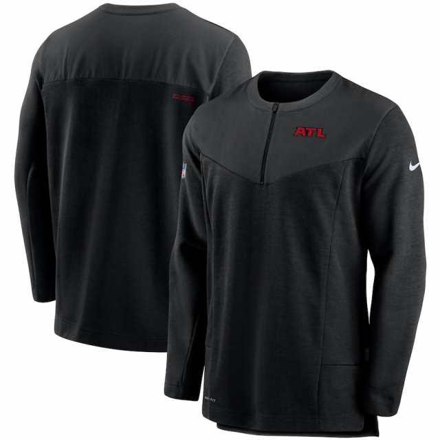 ナイキ メンズ パーカー "Atlanta Falcons" Nike Sideline Half-Zip UV Performance Jacket - Blackの通販は
