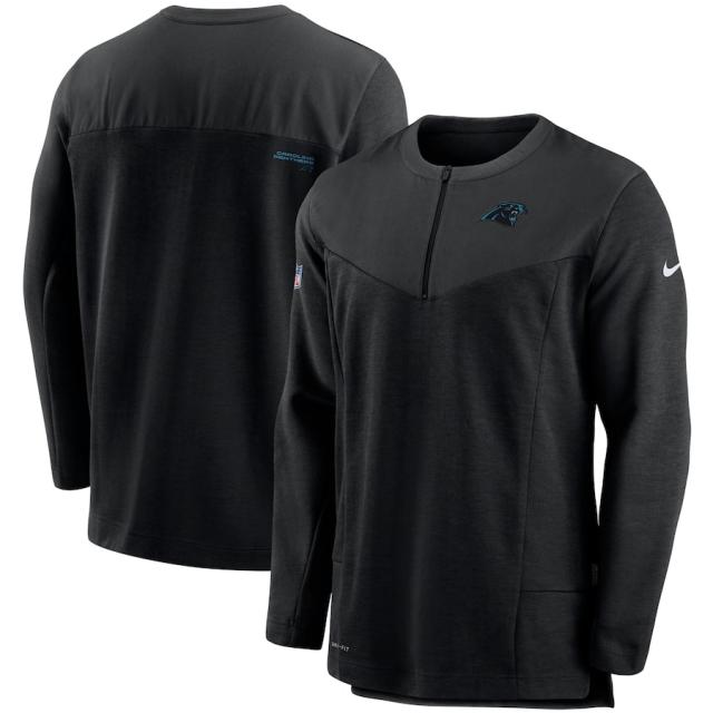 ナイキ メンズ ジャケット "Carolina Panthers" Nike Sideline Half-Zip UV Performance Jacket - Blackの通販は