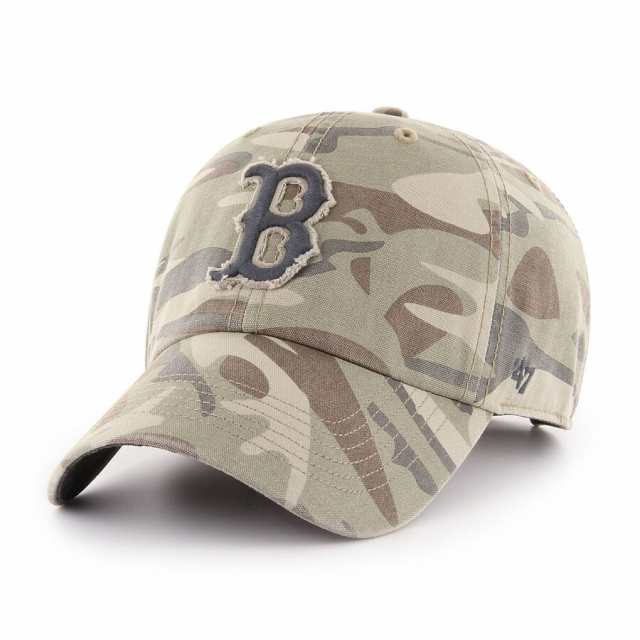 メンズ キャップ "Boston Red Sox" '47 Tarpoon Clean Up Adjustable Hat - Camoの通販は