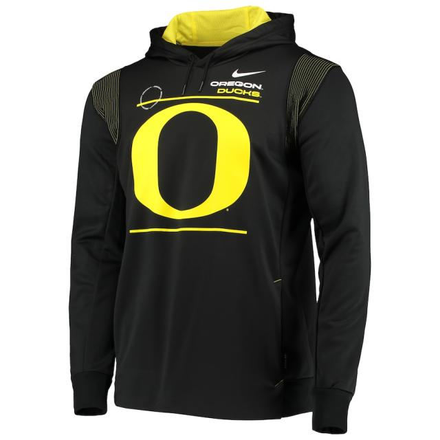 ナイキ メンズ パーカー Oregon Ducks Nike 2021 Team Sideline Performance Pullover Hoodie - Black_1
